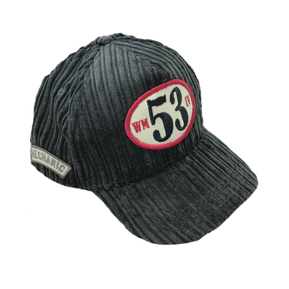 Mechanic 53 Baseball Cap Velour Carbone Cap Warson Motors Fine