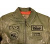 US Navy pilot leather jacket kaki 