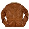 Lady Explorer leather jacket cognac