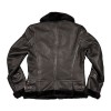 Winter lady aviator leather jacket