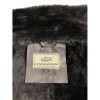 Winter lady aviator leather jacket