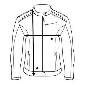 Winter lady aviator jacket - Size Chart