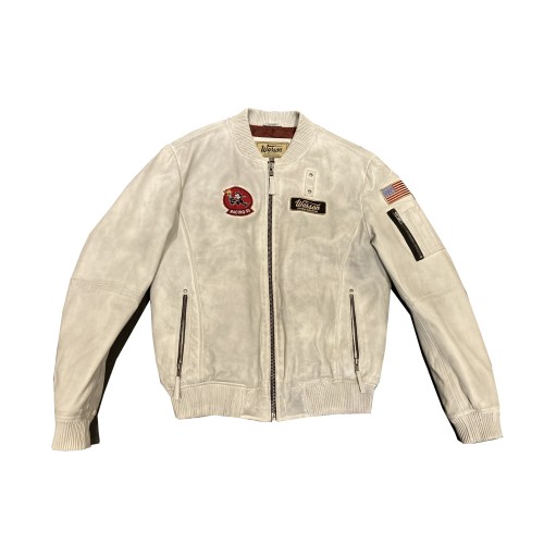 off white leather jacket men