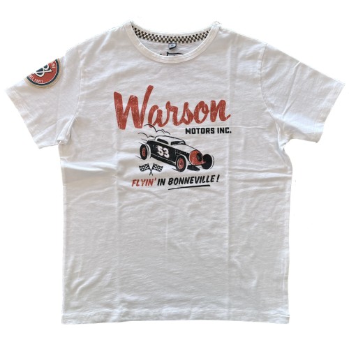 t-shirt Racer white by Warson Motors