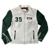 Gran Turismo leather jacket white/green women