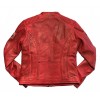 Grand Prix Leather Woman Jacket Red
