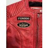 Grand Prix Leather Woman Jacket Red