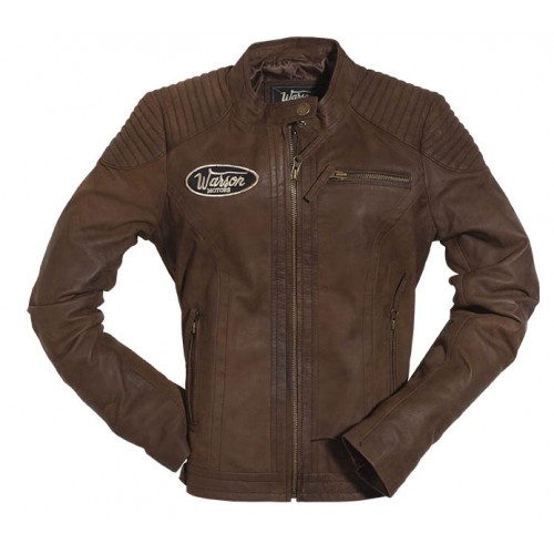 Grand Prix Leather Woman Jacket Brown