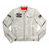 Grand-Prix Leather Woman Jacket Smoke Grey