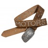 Belt Raw Vintage Square Brown