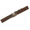 Belt Suede Square Brun Crackle