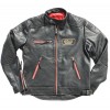 Motocycle Leather Black and Red 