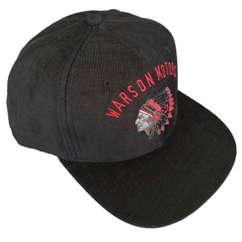 Indian Snap Black and Red Cap