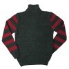 Knit Zip Jumper Carbone Bordeaux