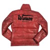 Biker Down Jacket Sheep Red Women