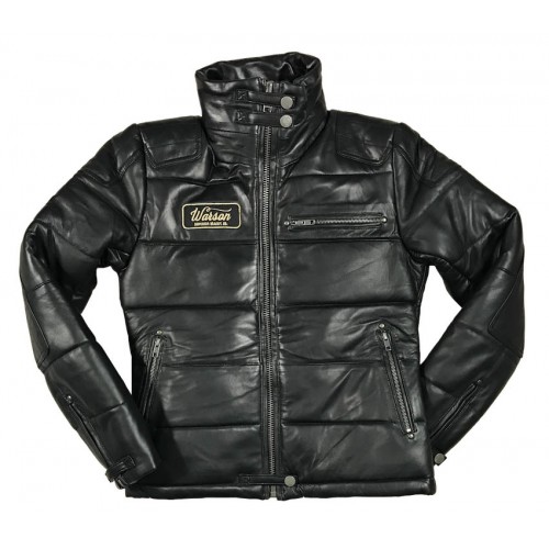 Biker Down Jacket Sheep Black Women